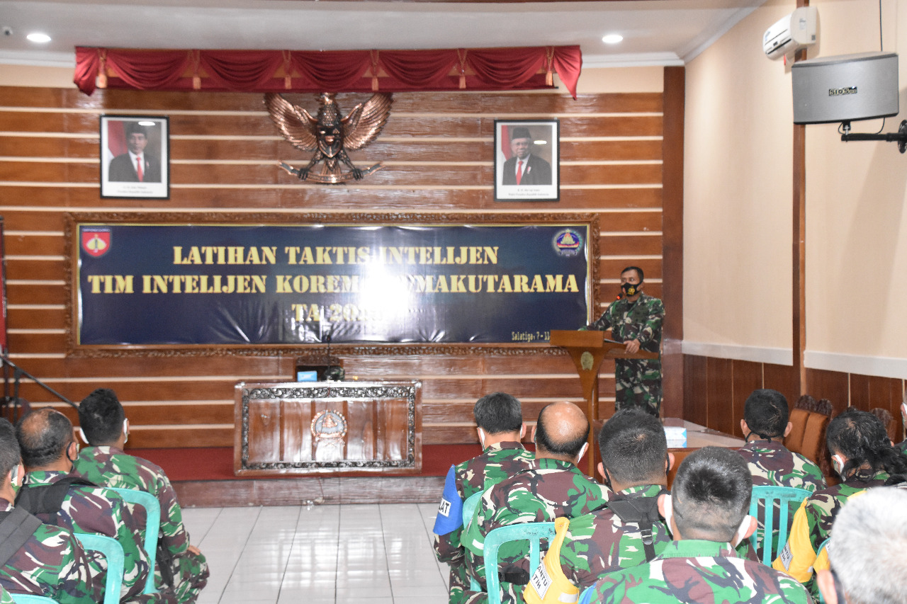 Danrem 073/MKT Kolonel Inf Ari Yulianto, S.I.P Buka Latihan Taktis Tim Intel Korem 
